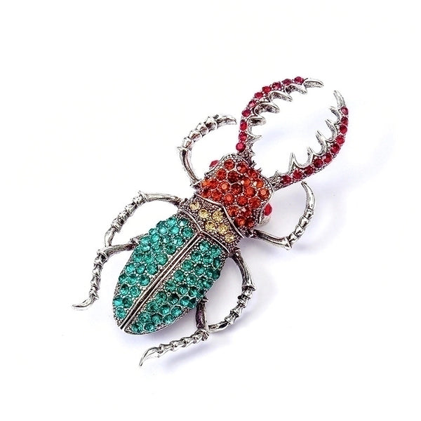 Casual Pin Insect Alloy Plating Inlay Rhinestones Unisex Brooches