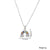 Casual Rainbow Stainless Steel Plating Inlay Zircon 18k Gold Plated Pendant Necklace