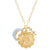 Casual Retro Constellation Stainless Steel Plating Hollow Out Inlay Opal Zircon 18k Gold Plated Pendant Necklace