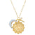 Casual Retro Constellation Stainless Steel Plating Hollow Out Inlay Opal Zircon 18k Gold Plated Pendant Necklace