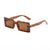 Casual Retro Fashion Ac Square Full Frame Women's Sunglasses