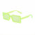 Casual Retro Fashion Ac Square Full Frame Women's Sunglasses