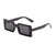 Casual Retro Fashion Ac Square Full Frame Women's Sunglasses