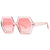 Casual Retro Geometric Pc Polygon Full Frame Women's Sunglasses