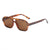 Casual Retro Gradient Color Ac Square Full Frame Women's Sunglasses