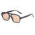 Casual Retro Gradient Color Ac Square Full Frame Women's Sunglasses