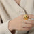 Casual Retro Modern Style Solid Color Titanium Steel Plating 18k Gold Plated Rings