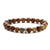 Casual Retro Round Beaded Tiger Eye Bracelets