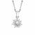 Casual Retro Round Sun Stainless Steel Plating Inlay Opal 18k Gold Plated Pendant Necklace