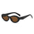 Casual Retro Simple Style Solid Color Ac Oval Frame Full Frame Women's Sunglasses