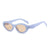 Casual Retro Simple Style Solid Color Ac Oval Frame Full Frame Women's Sunglasses