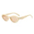 Casual Retro Simple Style Solid Color Ac Oval Frame Full Frame Women's Sunglasses