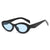 Casual Retro Simple Style Solid Color Ac Oval Frame Full Frame Women's Sunglasses