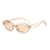 Casual Retro Simple Style Solid Color Ac Oval Frame Full Frame Women's Sunglasses