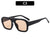 Casual Retro Sports Spot Leopard Pc Square Full Frame Women's Sunglasses