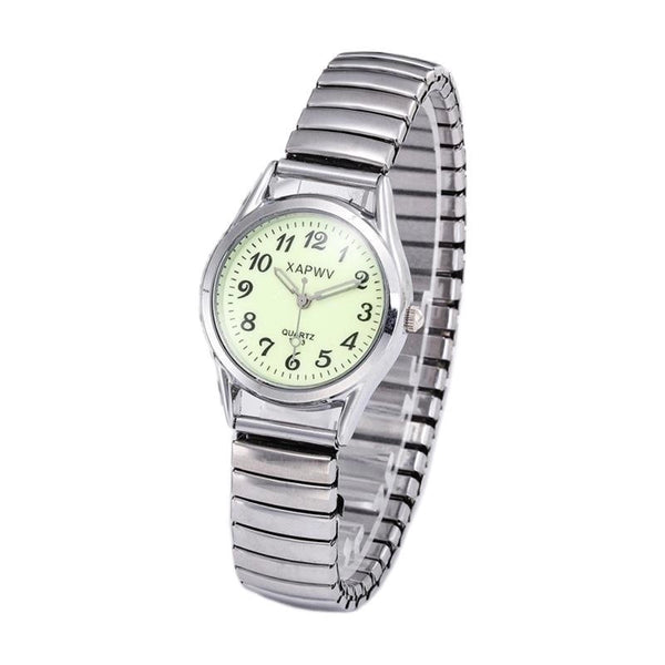 Casual Round One Piece Buckle Quartz Women's Watches