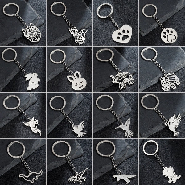 Casual Simple Style Animal Stainless Steel Keychain