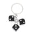 Casual Simple Style Billiards Dice Resin Keychain