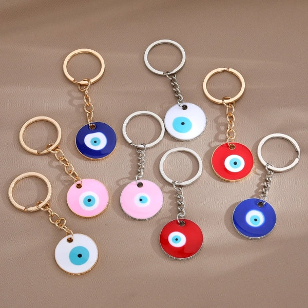 Casual Simple Style Devil's Eye Alloy Bag Pendant Keychain