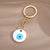 Casual Simple Style Devil's Eye Alloy Bag Pendant Keychain