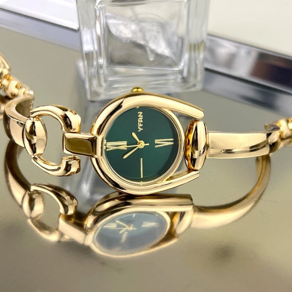 Casual Minimalist Geometric Jewelry Buckle Quartz Women's Watches