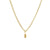 Casual Simple Style Geometric Titanium Steel Plating Inlay Zircon 18k Gold Plated Pendant Necklace