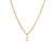 Casual Simple Style Geometric Titanium Steel Plating Inlay Zircon 18k Gold Plated Pendant Necklace