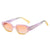 Casual Simple Style Gradient Color Pc Round Frame Full Frame Women's Sunglasses