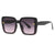 Casual Simple Style Gradient Color Pc Square Full Frame Women's Sunglasses