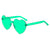 Casual Simple Style Heart Shape Acrylic Polygon Frameless Women's Sunglasses