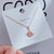 Casual Simple Style Heart Shape Crown Flower Titanium Steel Inlay Zircon Pendant Necklace