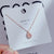 Casual Simple Style Heart Shape Crown Flower Titanium Steel Inlay Zircon Pendant Necklace