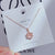 Casual Simple Style Heart Shape Crown Flower Titanium Steel Inlay Zircon Pendant Necklace