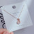 Casual Simple Style Heart Shape Crown Flower Titanium Steel Inlay Zircon Pendant Necklace