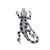 Casual Simple Style Human Animal Cello Alloy Inlay Rhinestones Unisex Brooches