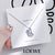 Casual Simple Style Human Flower Titanium Steel Plating Inlay Rhinestones Pearl Pendant Necklace