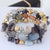 Casual Simple Style Irregular Alloy Gravel Beaded Bracelets