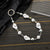 Casual Simple Style Irregular Bow Knot Beaded Inlay Rhinestones Bag Pendant Mobile Phone Chain Keychain