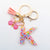 Casual Simple Style Letter Flower Butterfly Plastic Resin Sequins Epoxy Bag Pendant Keychain