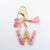 Casual Simple Style Letter Flower Butterfly Plastic Resin Sequins Epoxy Bag Pendant Keychain