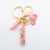 Casual Simple Style Letter Flower Butterfly Plastic Resin Sequins Epoxy Bag Pendant Keychain