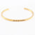 Casual Simple Style Letter Stainless Steel Cuff Bracelets