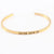 Casual Simple Style Letter Stainless Steel Cuff Bracelets