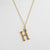 Casual Simple Style Letter Stainless Steel Plating Gold Plated Silver Plated Necklace