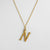 Casual Simple Style Letter Stainless Steel Plating Gold Plated Silver Plated Necklace