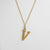 Casual Simple Style Letter Stainless Steel Plating Gold Plated Silver Plated Necklace