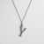 Casual Simple Style Letter Stainless Steel Plating Gold Plated Silver Plated Necklace