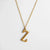 Casual Simple Style Letter Stainless Steel Plating Gold Plated Silver Plated Necklace