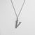 Casual Simple Style Letter Stainless Steel Plating Gold Plated Silver Plated Necklace