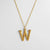 Casual Simple Style Letter Stainless Steel Plating Gold Plated Silver Plated Necklace